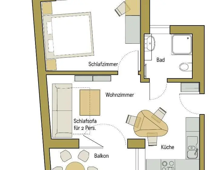 １ベッドルームのコンフォーとアパートメント, Familienhotel Weimar Mit Ferienwohnungen