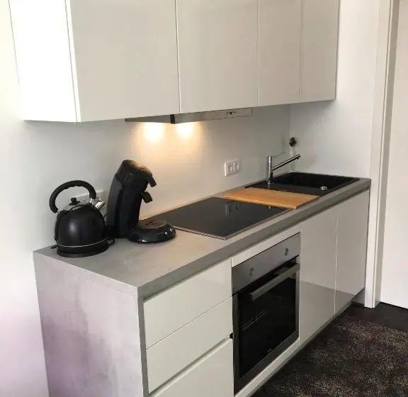 デラックス1ベッドルームアパートメント、プールビュー, Weingut Aparthotel Olinger