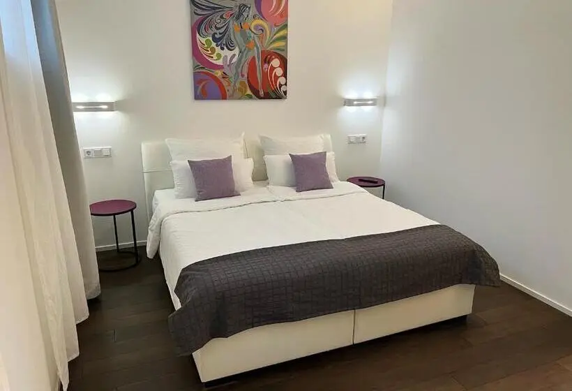 デラックス1ベッドルームアパートメント、プールビュー, Weingut Aparthotel Olinger