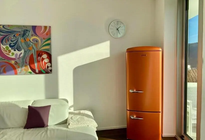 デラックス1ベッドルームアパートメント、プールビュー, Weingut Aparthotel Olinger