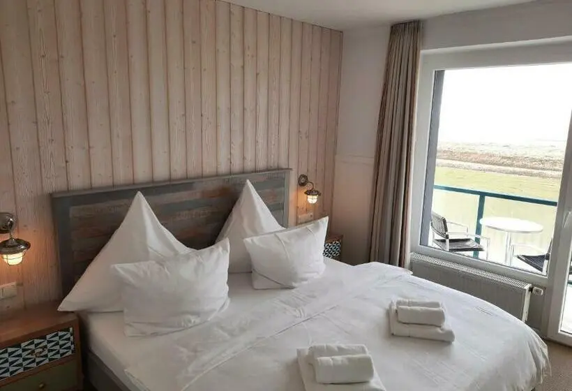 Standard-huone Merinäkymä Parveke, Beachhotel Cuxhaven