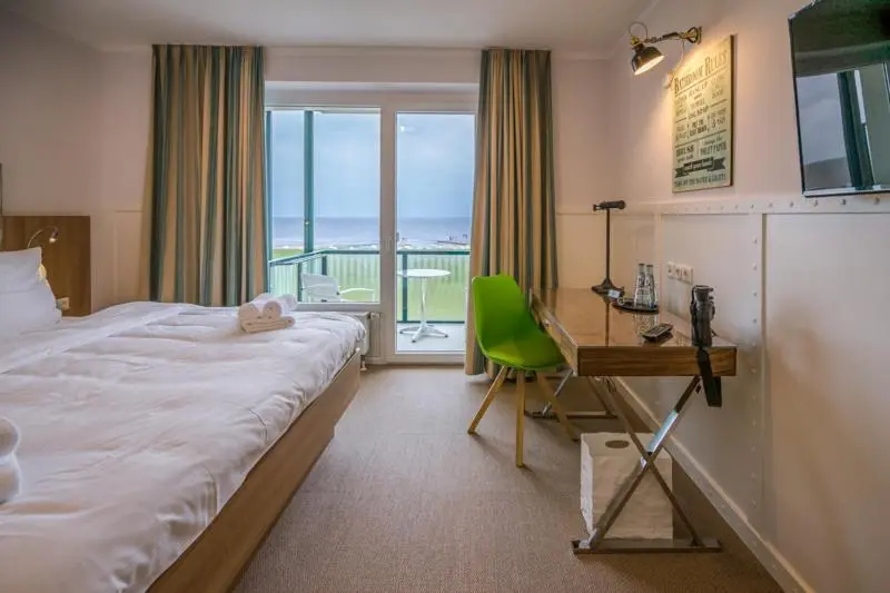 Standard-huone Merinäkymä Parveke, Beachhotel Cuxhaven