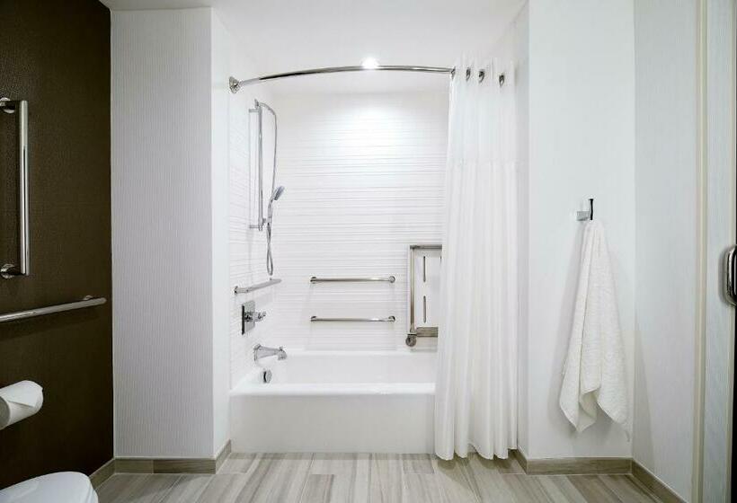 适合残疾人士使用的带超级大床的标准间, Hilton Garden Inn Roslyn