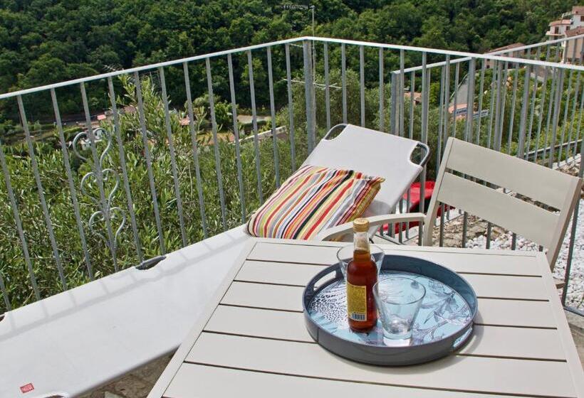 海景标准间带阳台, La Terrazza Con L Ulivo   Guesthouse Con Terrazza E Vista Sul Golfo Dei Poeti