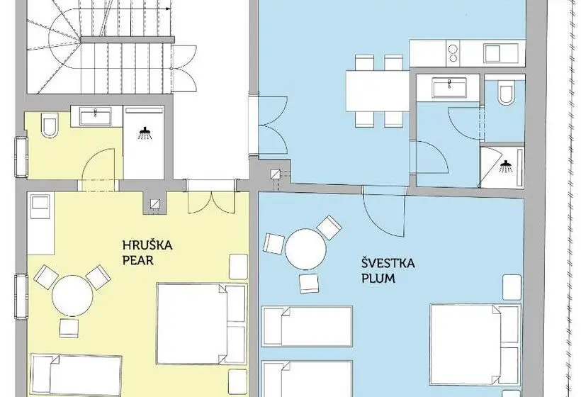 Standard Kolmen Hengen Huone, Valečská Pálenice