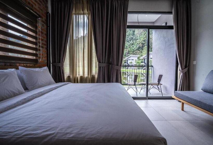 스탠다드 싱글 룸 킹 침대, Sementra Hot Spring Nature Resort