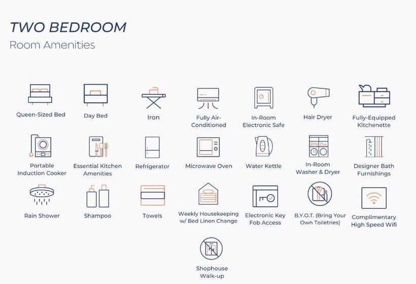 آپارتمان 2 خوابه, Newly Refurbished Heritage Collection On Ann Siang