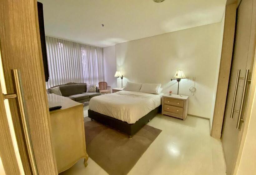 带大床的标准工作室, Portanova Suites  5 Minutos De Cercanía Al Aeropuerto