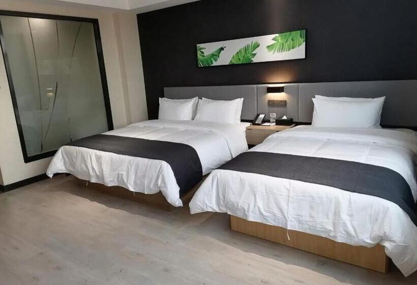 Семейный Номер, Thank Inn Chain Hotel Shangqiu Yongcheng Jinbo Grand Plaza