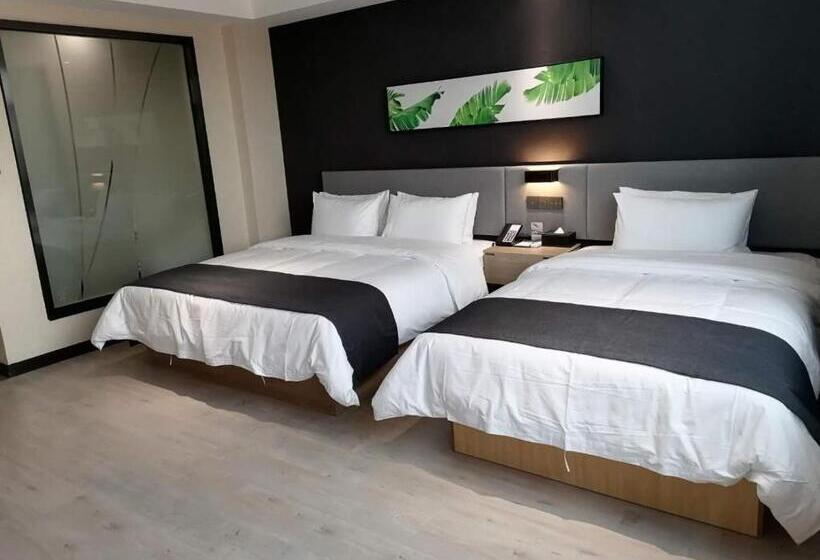 Семейный Номер, Thank Inn Chain Hotel Shangqiu Yongcheng Jinbo Grand Plaza