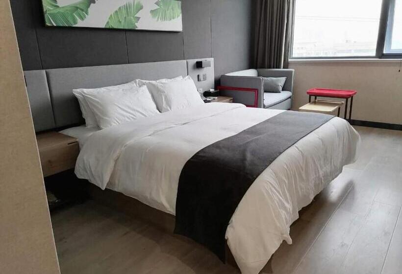 Номер Superior, Thank Inn Chain Hotel Shangqiu Yongcheng Jinbo Grand Plaza
