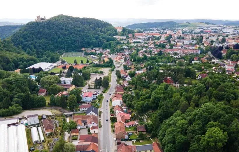 庭の見える1ベッドルームアパートメント, U Kapličky, Boskovice