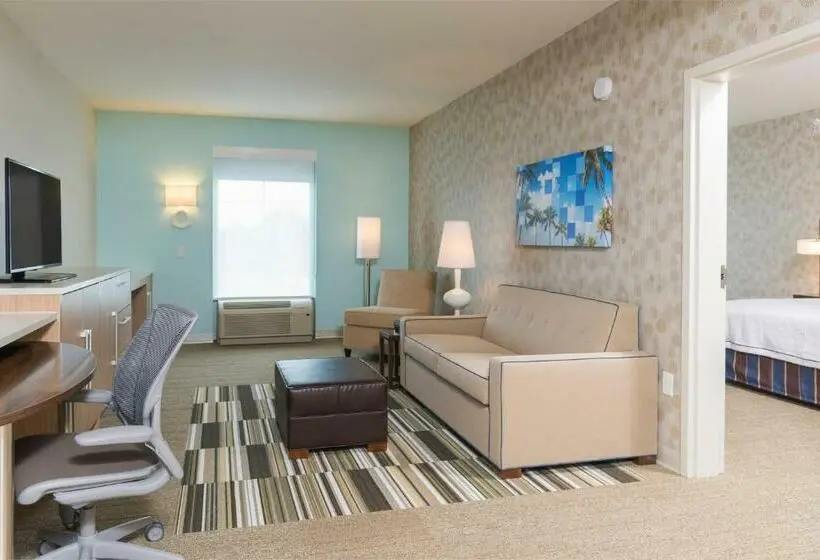 キングサイズベッドのスイートルーム, Home2 Suites By Hilton Nokomis Sarasota Casey Key