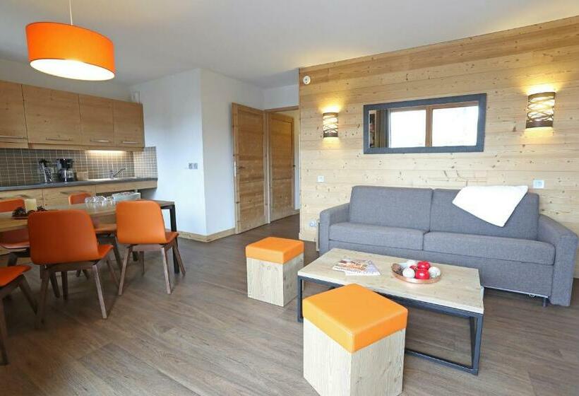 2人卧室家庭公寓, Résidence Club Mmv Le Cœur Des Loges