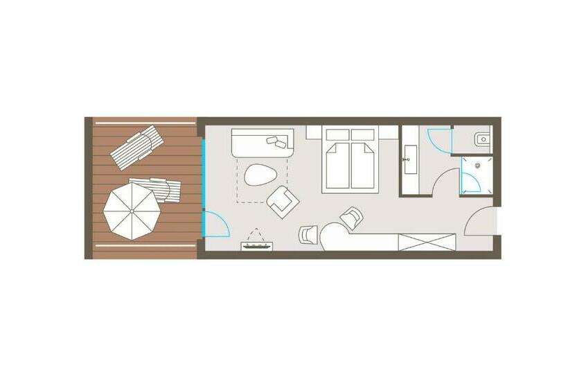 חדר סופריור עם מרפסת, Biohotel Bergzeit