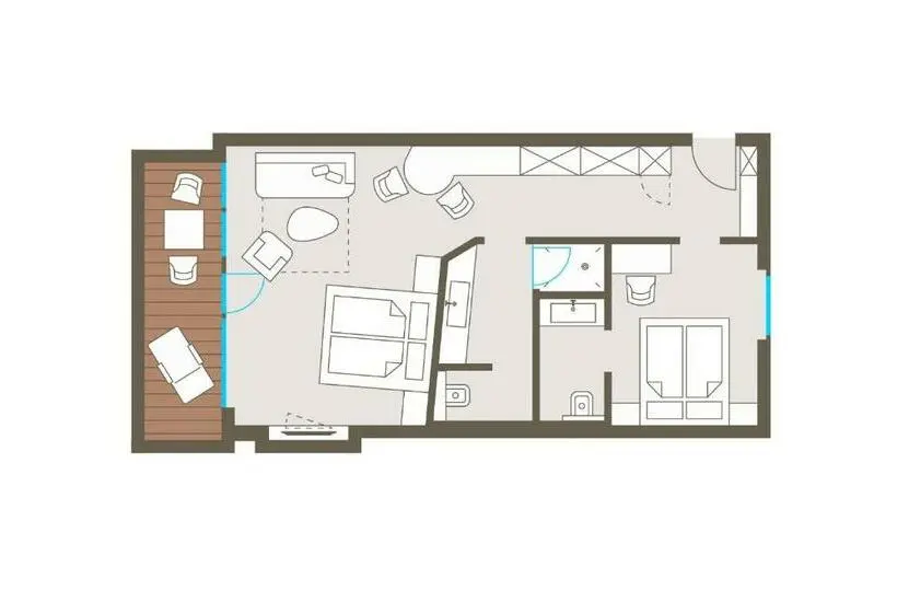 Deluxe-sviitti 2 Makuuhuonetta, Biohotel Bergzeit