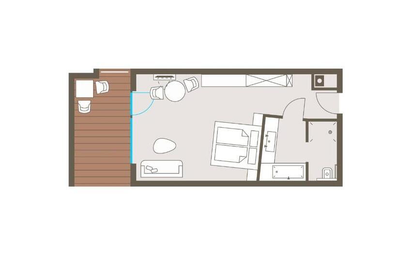 חדר דלוקס עם מרפסת, Biohotel Bergzeit