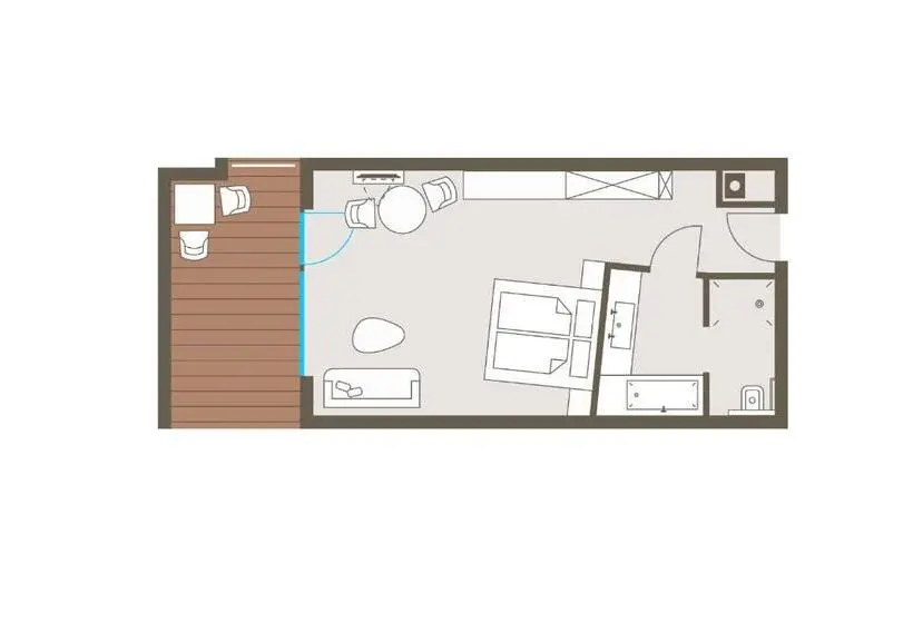 Deluxe-huone Parveke, Biohotel Bergzeit