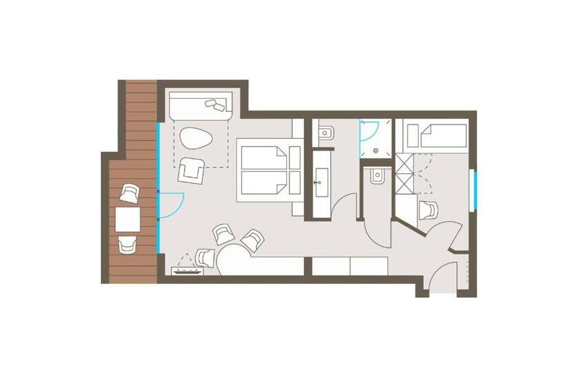 Люкс 2 Спальни, Biohotel Bergzeit
