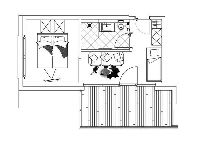 سوئیت با بالکن, Alps Lodge