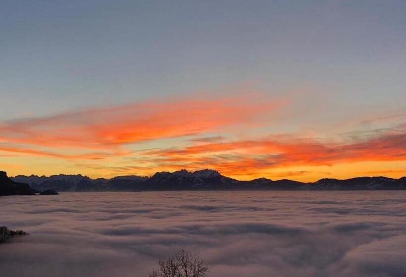 غرفة قياسية مزوَّدة بتراس, Dreiländerblick Dornbirn