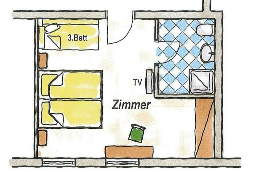 غرفة قياسية رباعية, Alpenhof