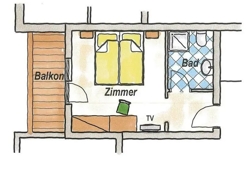 Comfort room with balcony, Alpenhof