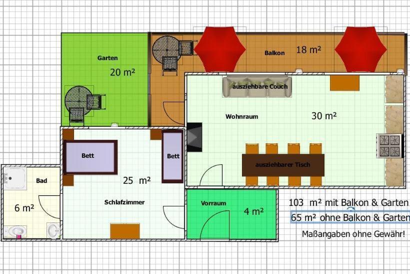 침실 2개 아파트, Chalet Ferienhaus Hubertus