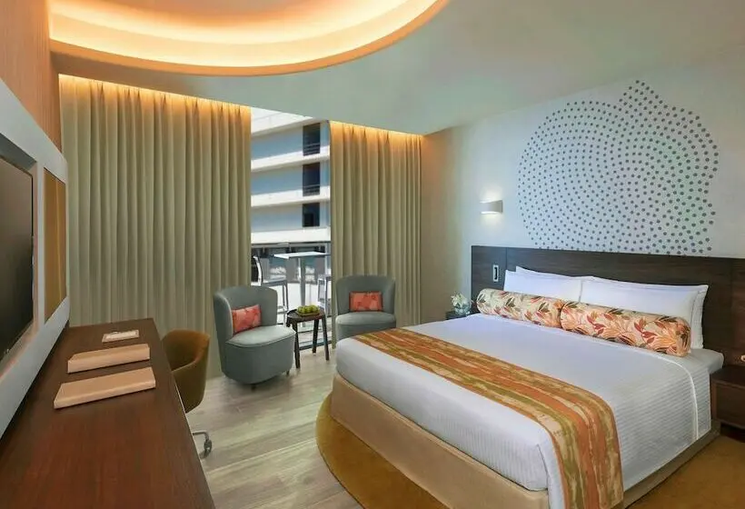 اتاق لوکس با بالکن, The Retreat Palm Dubai Mgallery by Sofitel