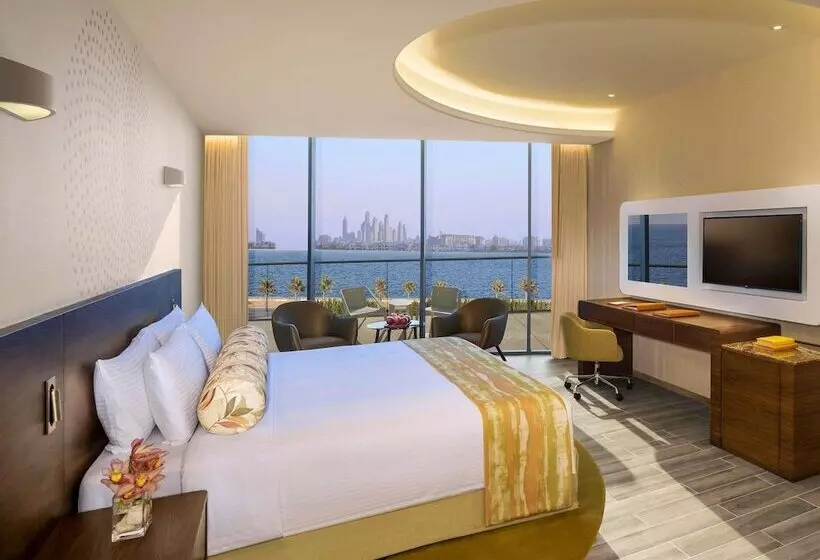 اتاق لوکس با بالکن و چشم‌انداز دریا, The Retreat Palm Dubai Mgallery by Sofitel