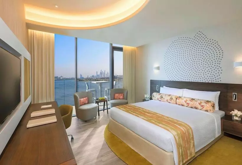اتاق لوکس با بالکن و چشم‌انداز دریا, The Retreat Palm Dubai Mgallery by Sofitel