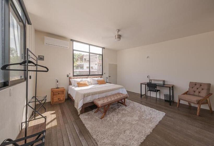 스탠다드 룸 킹사이즈 침대, El Refugio De Sayulita   Health And Wellness House