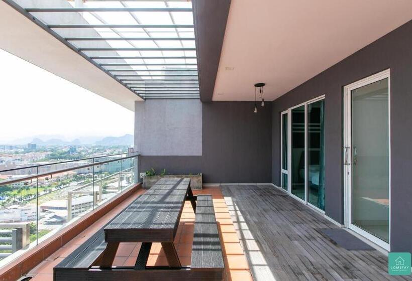 带1个卧室的顶楼公寓, Jomstay Octagon Duplex Penthouse Ipoh Town