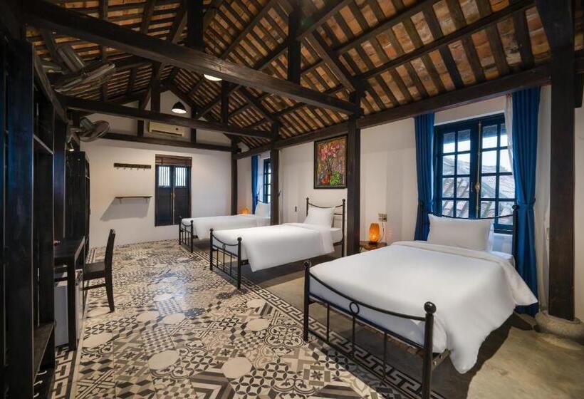 اتاق استاندارد سه تخته با چشم‌انداز استخر, Calm House 3 Boutique Hotel Hoi An