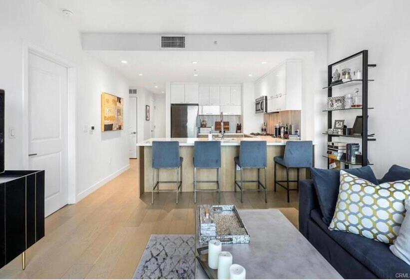 Апартаменты Пентхаус 1 Спальня, Relax On The Penthouse Floor Dtla With A View