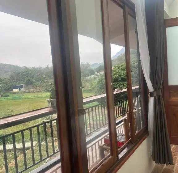 اتاق استاندارد با چشم‌انداز باغ, Peaceful Maichau Homestay