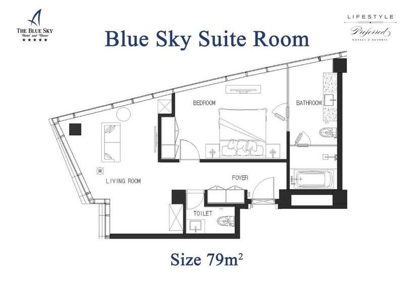 سوئیت با چشم‌انداز, The Blue Sky Hotel And Tower