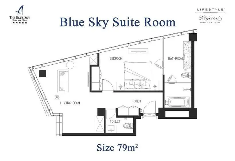 سوئیت با چشم‌انداز, The Blue Sky Hotel And Tower