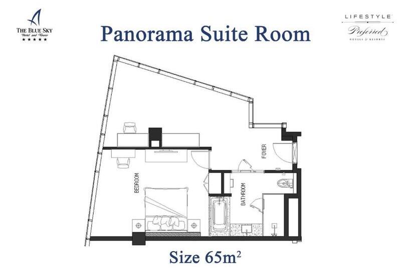 سوییت با چشم‌انداز کوه, The Blue Sky Hotel And Tower