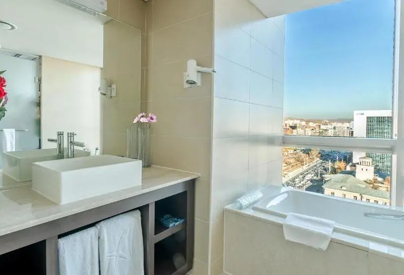 اتاق اجرایی با تخت بزرگ, The Blue Sky Hotel And Tower