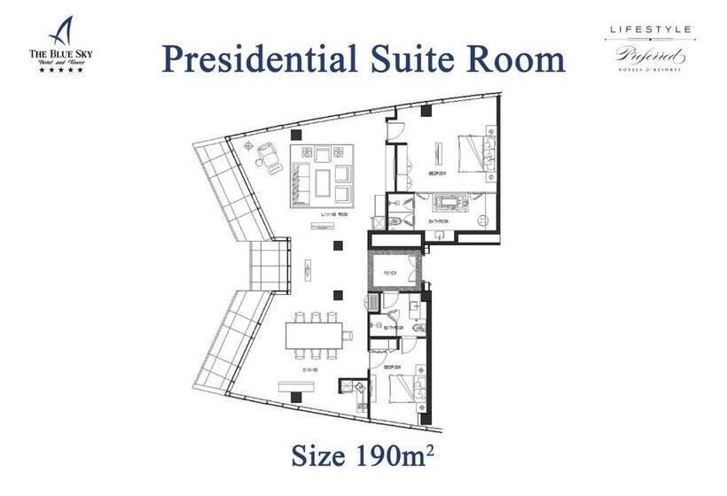 سوئیت پرزیدنت, The Blue Sky Hotel And Tower