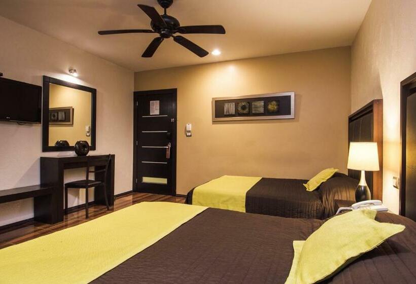 스탠다드 룸 더블 침대 2개, Majova Inn Xalapa