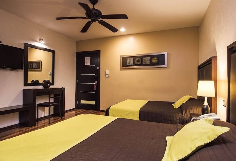 Номер Стандарт 2 Двуспальные Кровати, Majova Inn Xalapa
