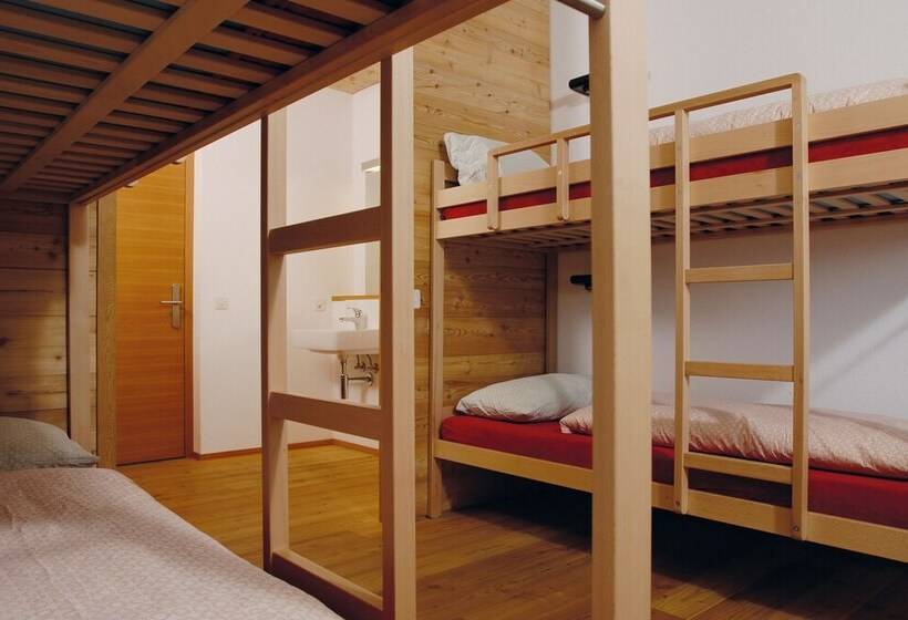 اتاق استاندارد با سرویس بهداشتی مشترک, Scuol Youth Hostel
