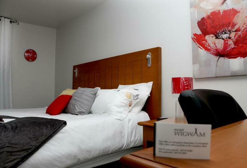 キングサイズベッドのスタンダードルーム, Motel Centre Ville