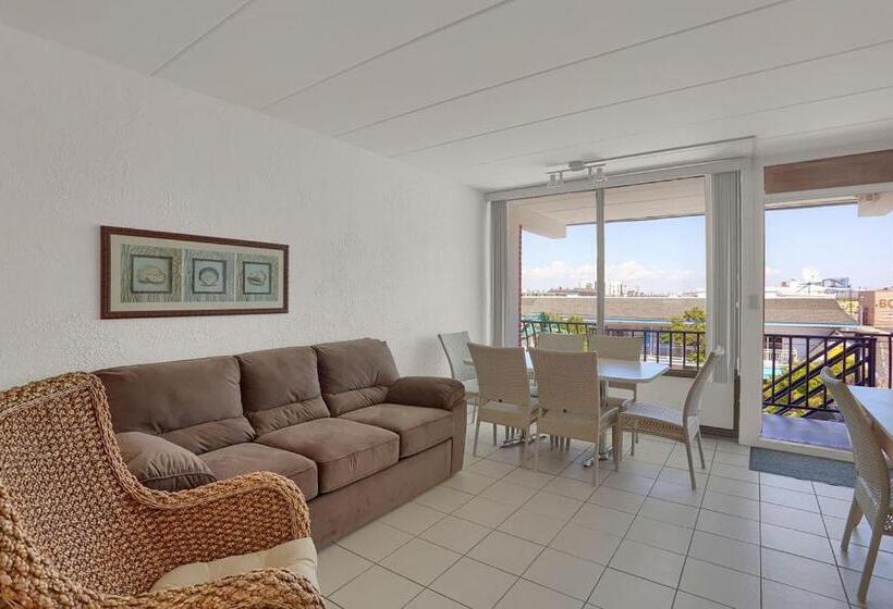 带2个双人床的标准工作室, Aa Heart Of Wildwood Motels