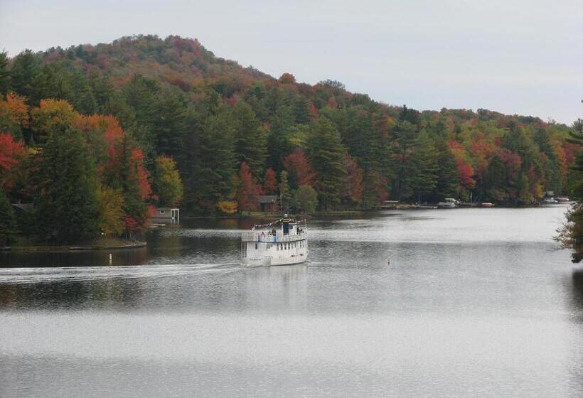 חדר סטנדרט עם מיטת קווין, Pine Knoll Hotel Lakeside Lodge & Cabin