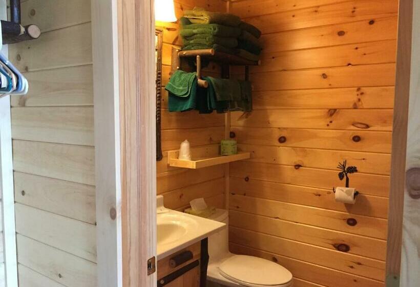 חדר סטנדרט עם מיטת קווין, Pine Knoll Hotel Lakeside Lodge & Cabin