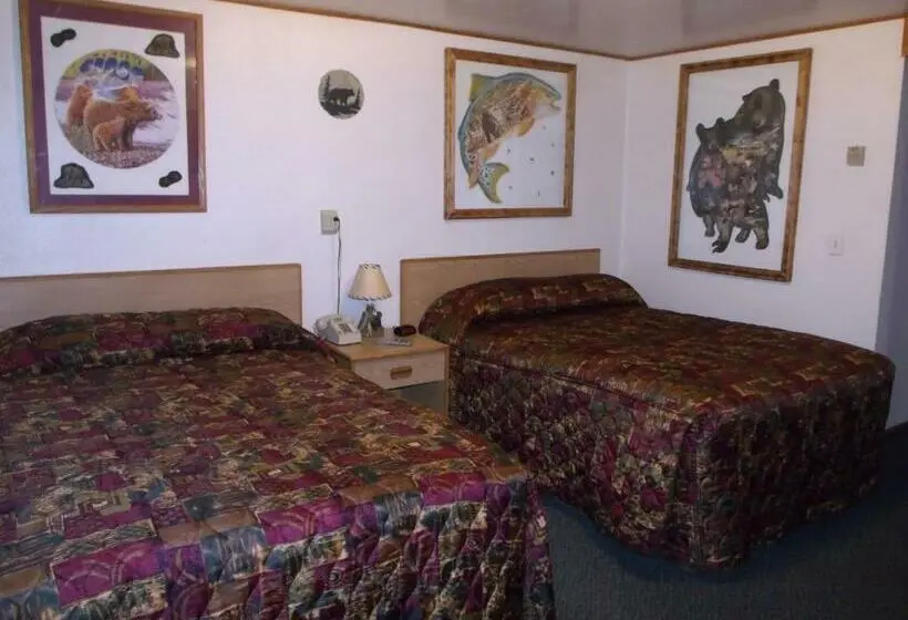 ２ダブルベッドのスタンダードルーム, Antler Motel