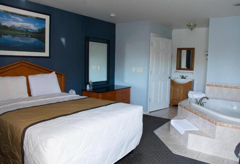 标准间带漩涡浴缸, At 9 Motel